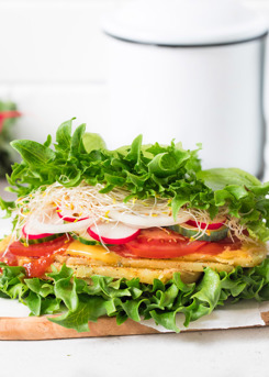 Potato Lettuce Sandwiches
