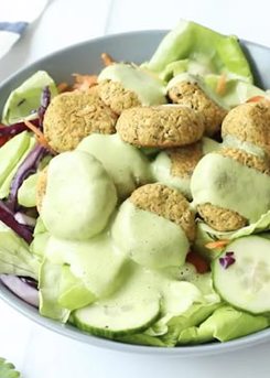 Baked Falafel Salad