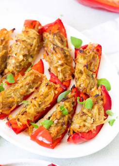 Stuffed Bell Pepper Wedges