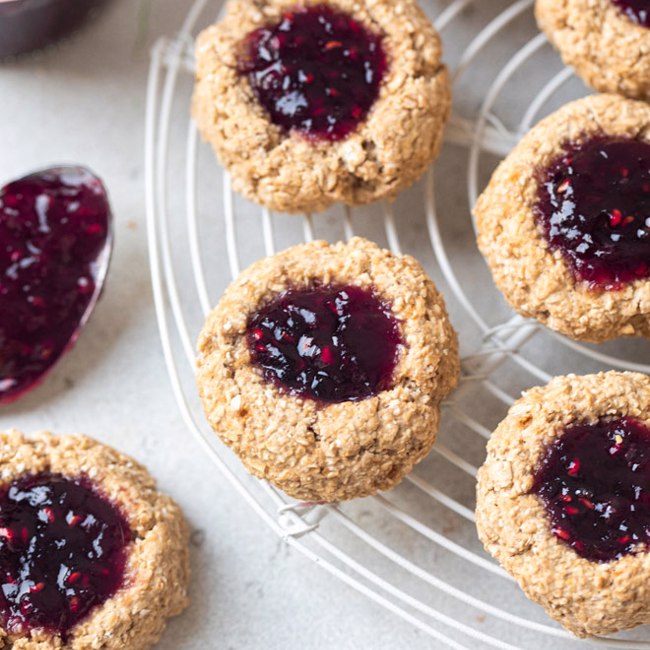 Berry Jam Thumbprint Cookies