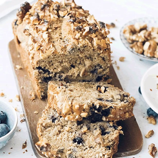 Wild Blueberry Banana Bread 