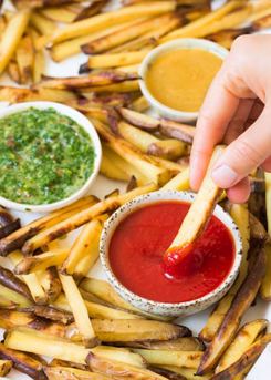 Fries With Three Dipping Sauces