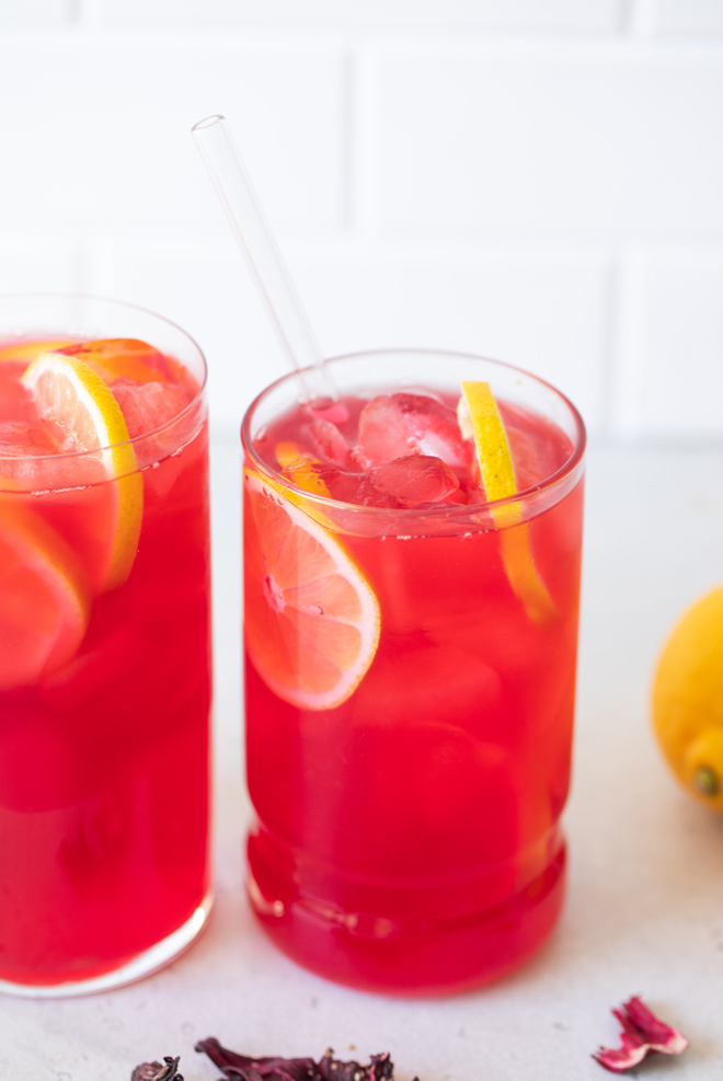 Hibiscus Lemon Iced Tea