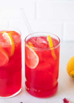 Hibiscus Lemon Iced Tea