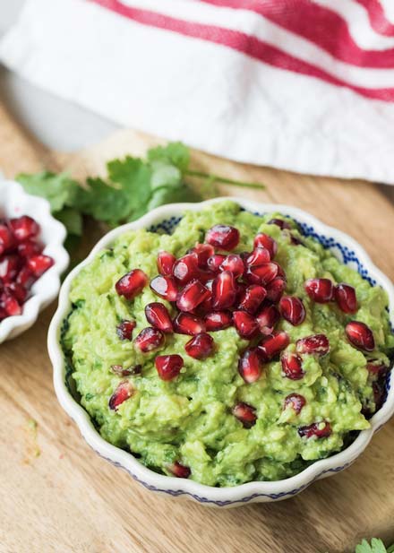 Pomegranate Guacamole 