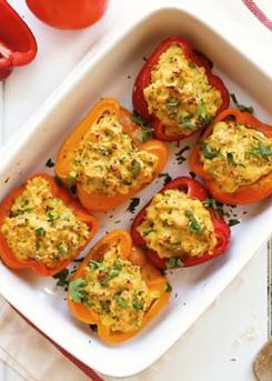 Potato & Herb Stuffed Peppers 