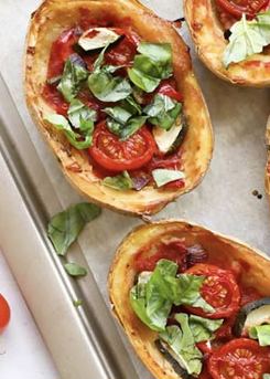 Potato Pizza Boats 