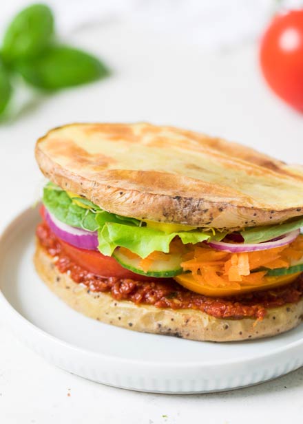 Potato Veggie Sandwiches