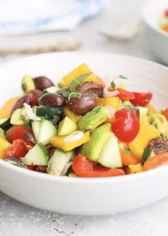 Rainbow Greek Salad 