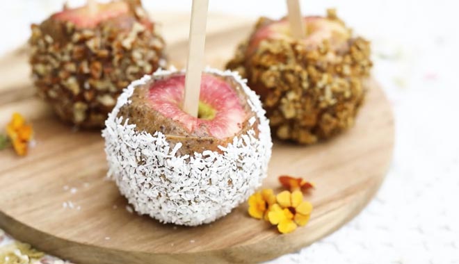 Raw Caramel Apples 