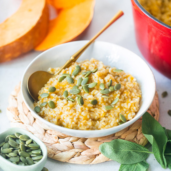 Baked Pumpkin Risotto