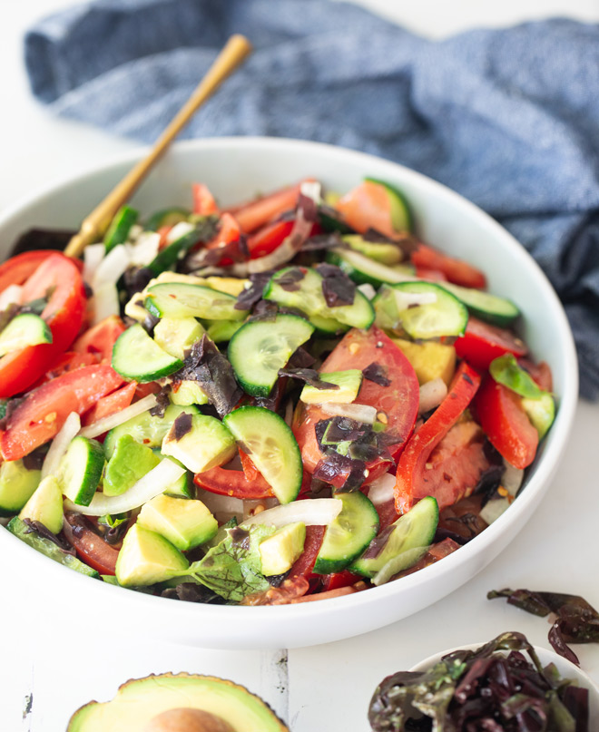 Dulse, Tomato & Avocado Salad 