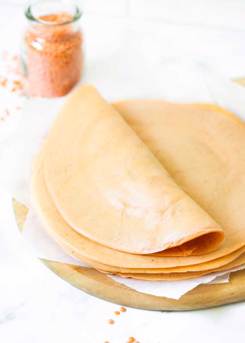 Red Lentil Tortillas