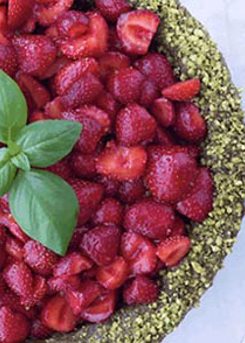 Strawberry Pistachio Pie