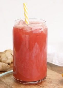 Watermelon, Strawberry and Ginger Lemonade
