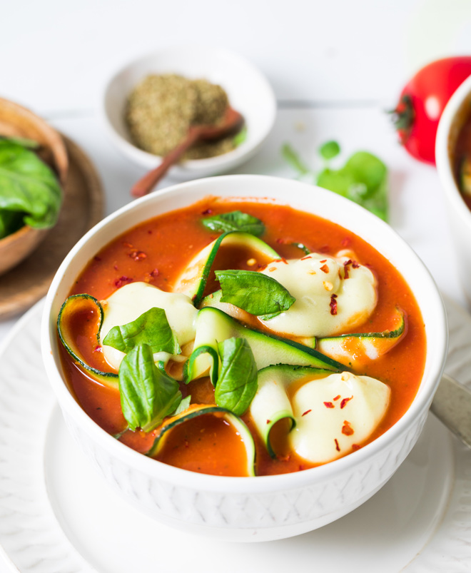 Zucchini Lasagna Soup