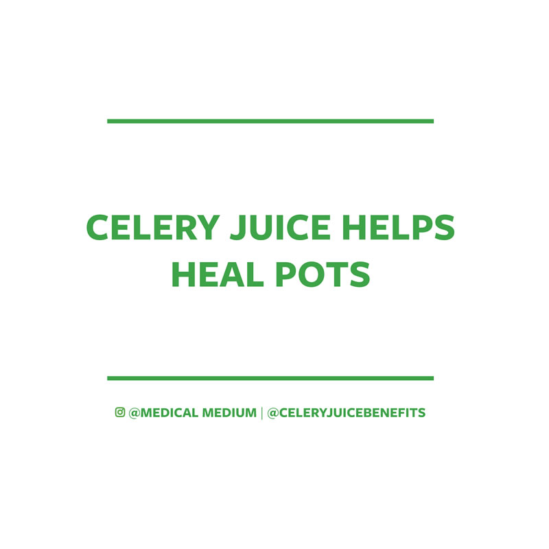 Celery juice helps heal POTS